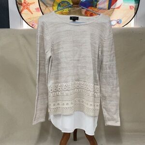 EUC woman’s long sleeve AB studio sweater